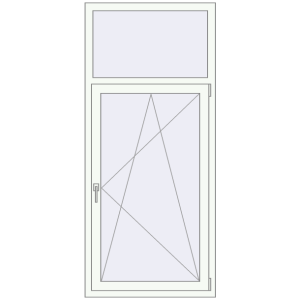 Купити Вікна 830x1870 мм REHAU Euro 70 Білий (RAL 9016) з двох сторін