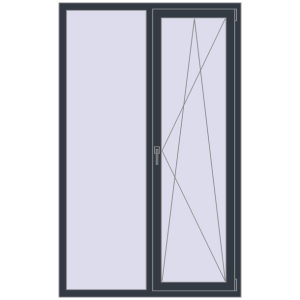 Купити Вікна 1210x1955 мм REHAU Brillant-Design