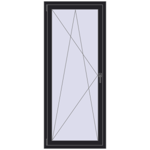 Купити Вікна 780x1850 мм REHAU Brillant-Design BLACK_ULTI-MATT з двох сторін