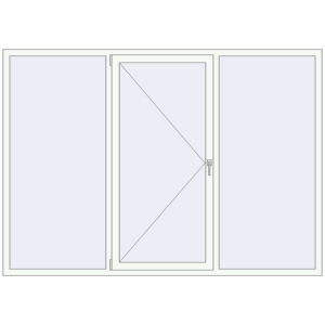 Купити Вікна 2400x1700 мм REHAU Euro 60 Білий (RAL 9016) з двох сторін