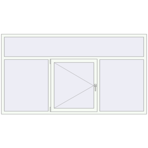 Купити Вікна 2490x1370 мм REHAU Brillant-Design Білий (RAL 9016) з двох сторін