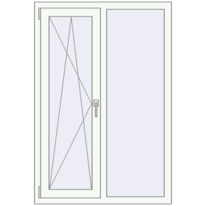 Купити Вікна 1000x1400 мм REHAU Euro 70 Білий (RAL 9016) з двох сторін