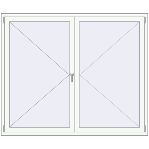 Купити Вікна 1800x1500 мм REHAU Euro 60 Білий (RAL 9016) з двох сторін