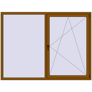 Купити Вікна 2000x1500 мм REHAU Brillant-Design GOLDEN OAK з двох сторін