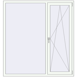 Купити Вікна 1560x1670 мм REHAU Euro 70