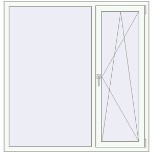 Купити Вікна 1450x1500 мм REHAU Euro 70 Білий (RAL 9016) з двох сторін