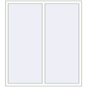 Металопластикове вікно 1370x1530 мм Двостулкове (комплектація: За замовчуванням). Вид зсередини Купити Вікна 1370x1530 мм REHAU Brillant-Design Білий (RAL 9016) з двох сторін