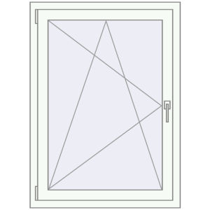 Купити Вікна 800x1200 мм REHAU Euro 60 Білий (RAL 9016) з двох сторін