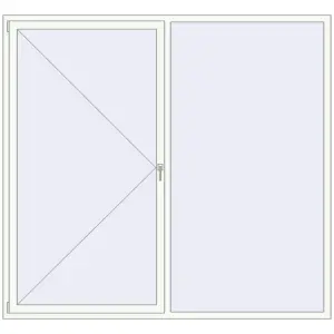 Купити Вікна 2340x2170 мм REHAU Euro 70 Білий (RAL 9016) з двох сторін