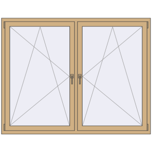 Купити Вікна 1800x1400 мм Altest Pony 375 RAL 1001 Beige з двох сторін