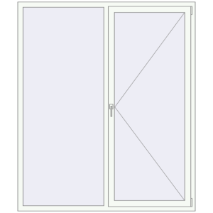 Купити Вікна 1700x2000 мм REHAU Euro 60 Білий (RAL 9016) з двох сторін