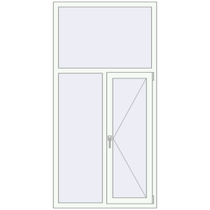 Купити Вікна 1010x2010 мм REHAU Euro 70 Білий (RAL 9016) з двох сторін