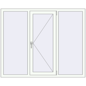 Купити Вікна 1600x1300 мм REHAU Euro 70 Білий (RAL 9016) з двох сторін