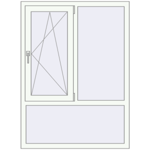 Купити Вікна 1070x1450 мм REHAU Euro 70 Білий (RAL 9016) з двох сторін