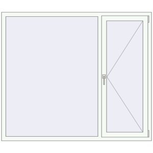 Купити Вікна 1750x1500 мм REHAU Euro 60 Білий (RAL 9016) з двох сторін