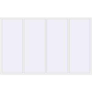Купити Вікна 4000x2500 мм Altest Pony 375 RAL 9016 Traffic white з двох сторін
