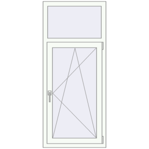 Купити Вікна 670x1550 мм REHAU Euro 70 Білий (RAL 9016) з двох сторін