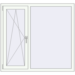 Купити Вікна 1300x1200 мм REHAU SYNEGO MD Білий (RAL 9016) з двох сторін