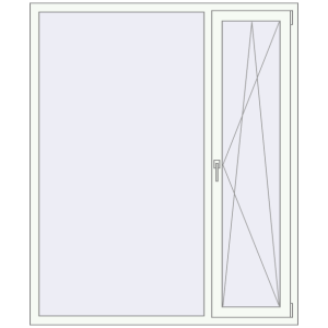 Купити Вікна 1500x1800 мм REHAU Euro 60 Білий (RAL 9016) з двох сторін