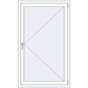 Купити Вікна 900x1500 мм REHAU Euro 70 Білий (RAL 9016) з двох сторін