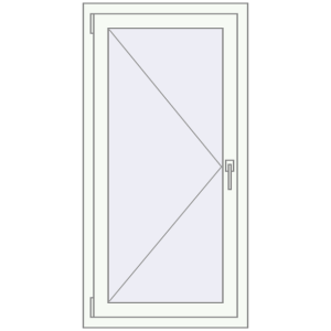 Купити Вікна 660x1300 мм REHAU Euro 60 Білий (RAL 9016) з двох сторін