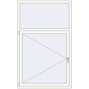 Купити Вікна 1113x1800 мм REHAU SYNEGO MD Білий (RAL 9016) з двох сторін
