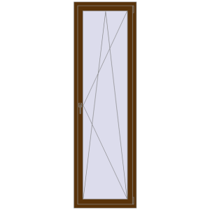 Купити Вікна 700x2300 мм REHAU Euro 70 WALNUT з двох сторін