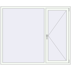 Купити Вікна 1800x1500 мм REHAU Brillant-Design Білий (RAL 9016) з двох сторін