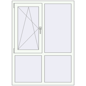 Купити Вікна 1070x1450 мм REHAU Euro 70