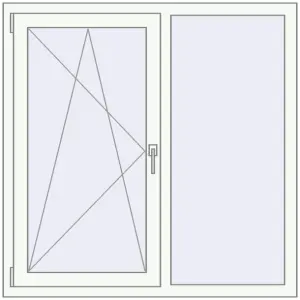 Купити Вікна 1200x1200 мм REHAU Euro 70 Білий (RAL 9016) з двох сторін
