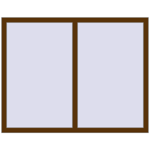 Купити Вікна 1440x1130 мм REHAU Euro 70 WALNUT з двох сторін