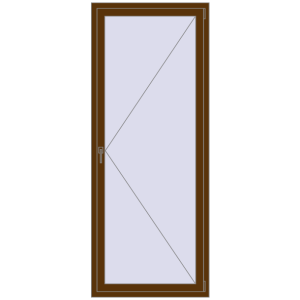 Купити Вікна 880x2200 мм REHAU Euro 70 WALNUT з двох сторін