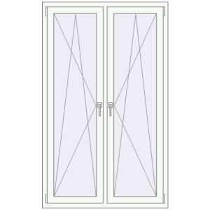 Купити Вікна 1120x1800 мм REHAU Euro 70 Білий (RAL 9016) з двох сторін