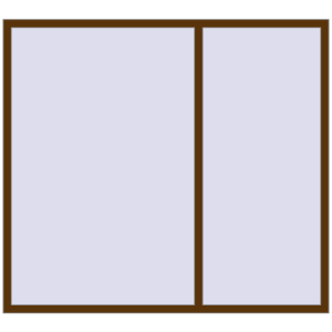Купити Вікна 2000x1800 мм REHAU Euro 60 WALNUT з двох сторін