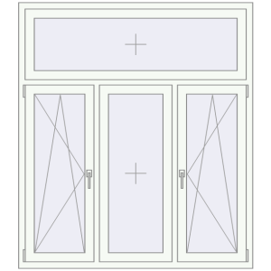 Купити Вікна 1500x1700 мм REHAU Euro 70 Білий (RAL 9016) з двох сторін