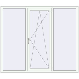 Купити Вікна 1800x1540 мм REHAU Brillant-Design Білий (RAL 9016) з двох сторін