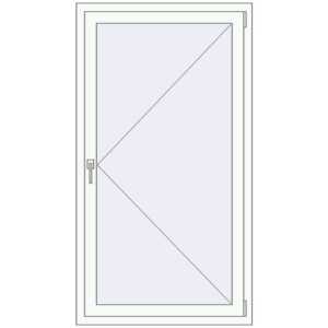 Купити Вікна 900x1600 мм REHAU Euro 70 Білий (RAL 9016) з двох сторін