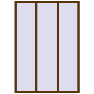 Купити Вікна 1550x2200 мм REHAU Euro 70 WALNUT з двох сторін