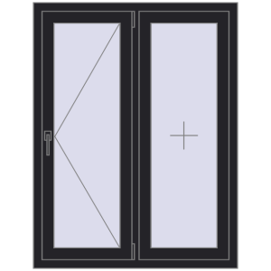 Купити Вікна 1000x1300 мм REHAU Euro 60 BLACK_ULTI-MATT з двох сторін