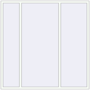 Металопластикове вікно 2000x2000 мм Тристулкове (комплектація: Базова). Вид зсередини Купити Вікна 2000x2000 мм REHAU Euro 70 ANTHRACITE_GREY_STRUKTURAL ззовні