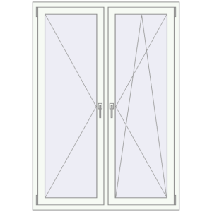 Купити Вікна 1200x1700 мм REHAU Euro 70 Білий (RAL 9016) з двох сторін