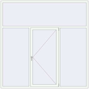 Купити Вікна 2400x2400 мм REHAU Brillant-Design BLACK_ULTI-MATT ззовні