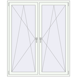 Купити Вікна 1450x1750 мм REHAU Euro 70 Білий (RAL 9016) з двох сторін
