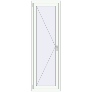 Купити Вікна 580x1730 мм REHAU Euro 60 Білий (RAL 9016) з двох сторін