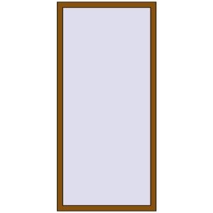 Купити Вікна 860x1920 мм REHAU Brillant-Design GOLDEN OAK з двох сторін