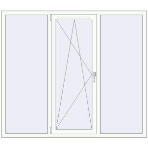 Купити Вікна 1770x1560 мм REHAU Brillant-Design Білий (RAL 9016) з двох сторін