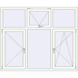 Купити Вікна 1800x1500 мм REHAU Euro 60 Білий (RAL 9016) з двох сторін