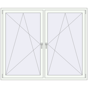 Купити Вікна 1800x1500 мм REHAU Brillant-Design Білий (RAL 9016) з двох сторін