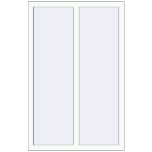 Купити Вікна 900x1400 мм REHAU Brillant-Design Білий (RAL 9016) з двох сторін