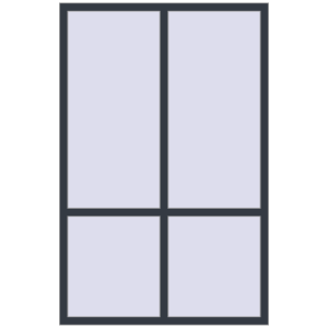 Купити Вікна 1300x2000 мм REHAU Brillant-Design ANTHRACITE_GREY_STRUKTURAL з двох сторін